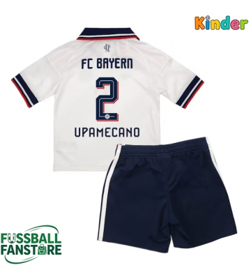 Bayern Munich Dayot Upamecano #2 Replik Auswärtstrikot Kinder 2026-27 Kurzarm (+ Kurze Hosen)